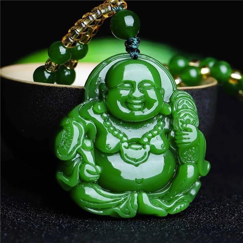 Men Accessories Pendant - Collar con colgante de Buda Maitreya
