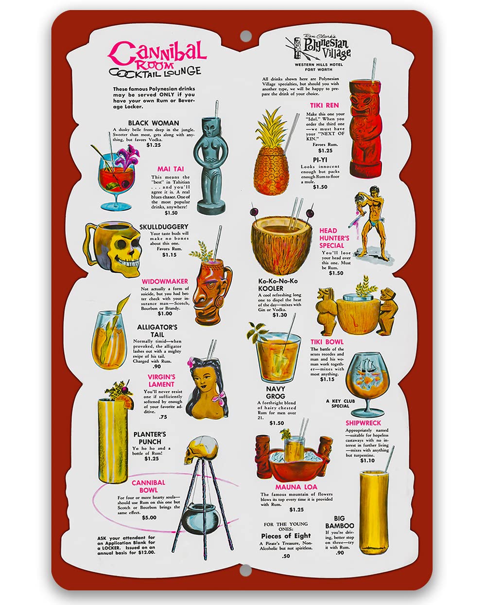 Mens Accessories Style - Menú de bebidas para el salón