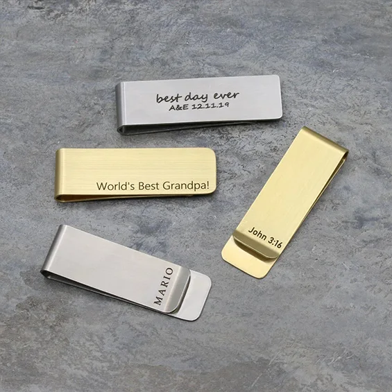 Money Clip Slim - Clip de Dinero Personalizado para Hombre,