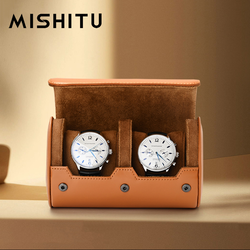 Men Accessories Gift Box - MISHITU-rollo de almacenamiento de reloj con
