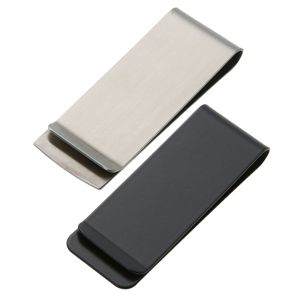 Money Clip Slim - Clip para billetes de acero inoxidable,
