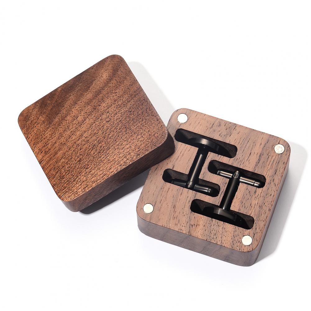 Men Accessories Gift Box - Caja para Mancuernillas de Madera de