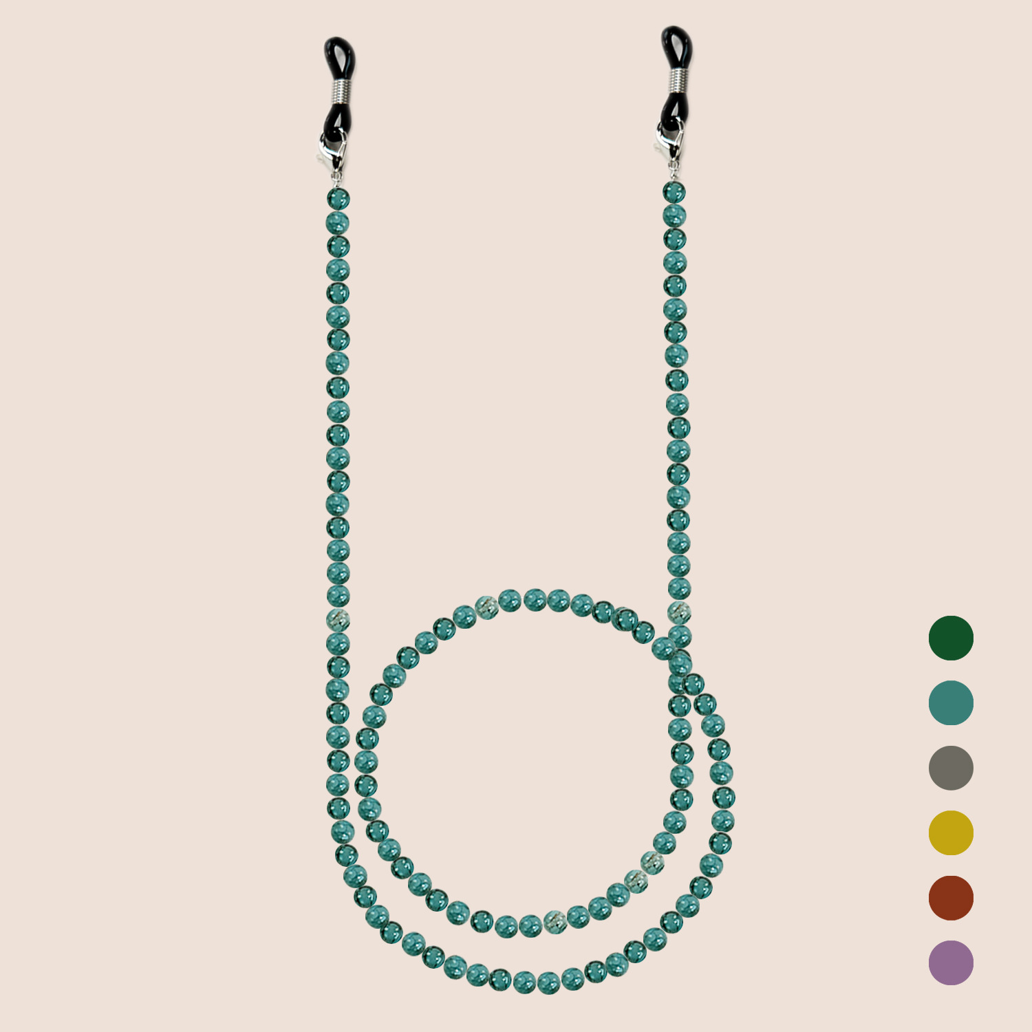 Men Accessories Neck Chain - Cadena para Gafas con Cuentas de