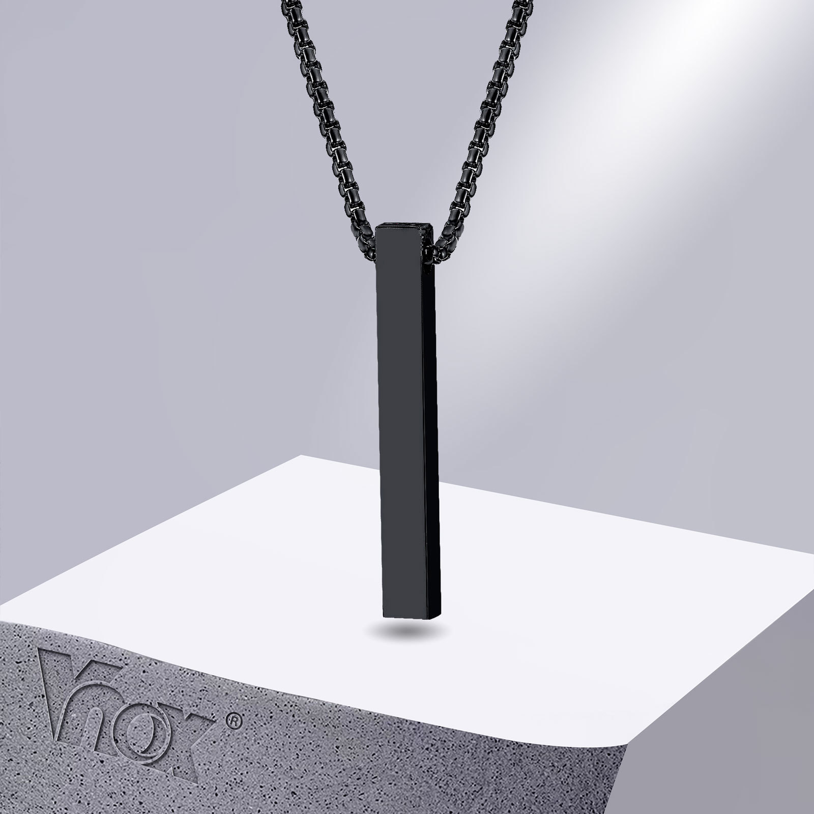 Men Accessories Neck Chain - Vnox Collar de pilar de 5