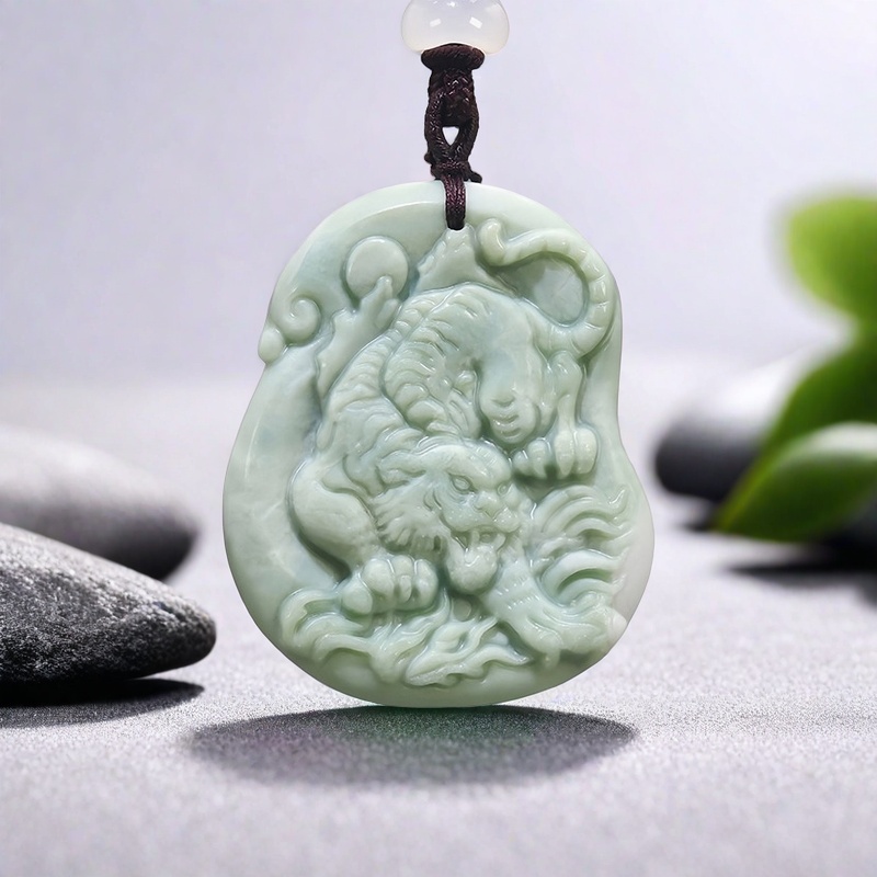 Men Accessories Pendant - Collar con colgante de tigre de