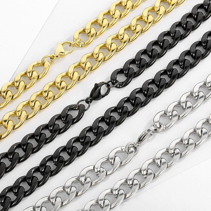 Men Accessories Neck Chain - Collar de cadena cubana de acero