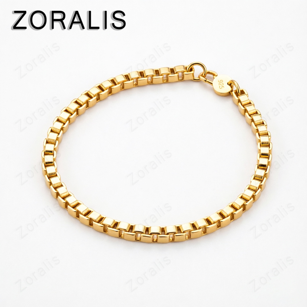 Men Accessories Gift Box - Exquisita pulsera de cadena de oro
