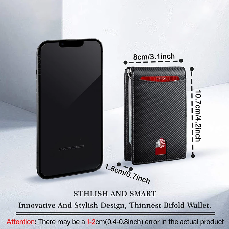 Tarjetero RFID para Hombre, Ca - Money Clip Slim reseña y precio