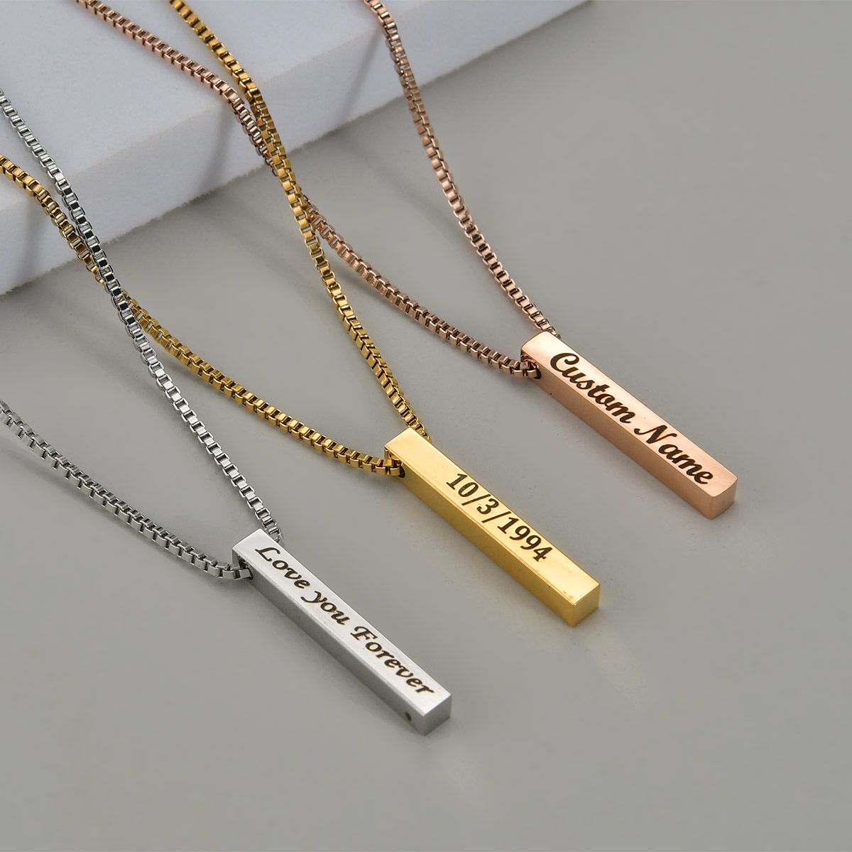 Collares con colgante cuadrado - Men Accessories Gift Box reseña y precio
