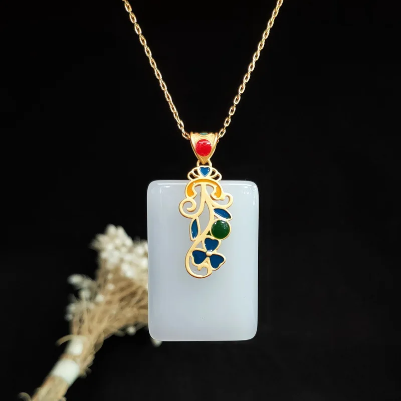 Collar con colgante de Jade pa - Men Accessories Pendant reseña y precio