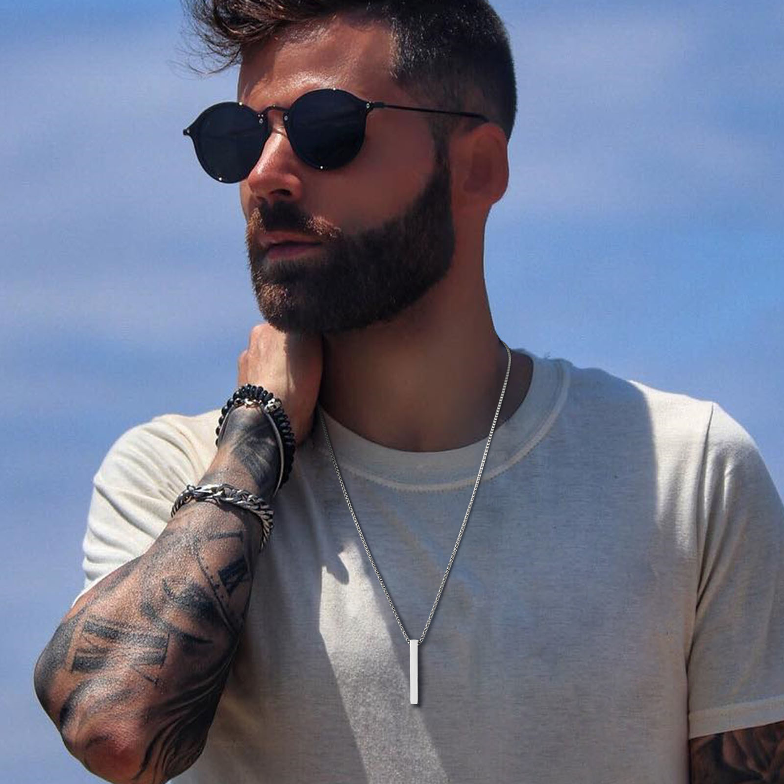 Vnox Collar de pilar de 5 mm p - Men Accessories Neck Chain reseña y precio